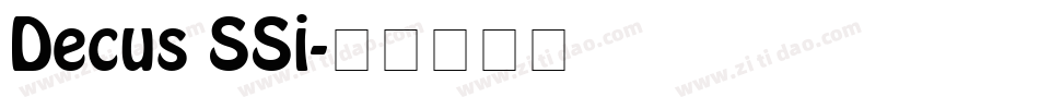 Decus SSi字体转换